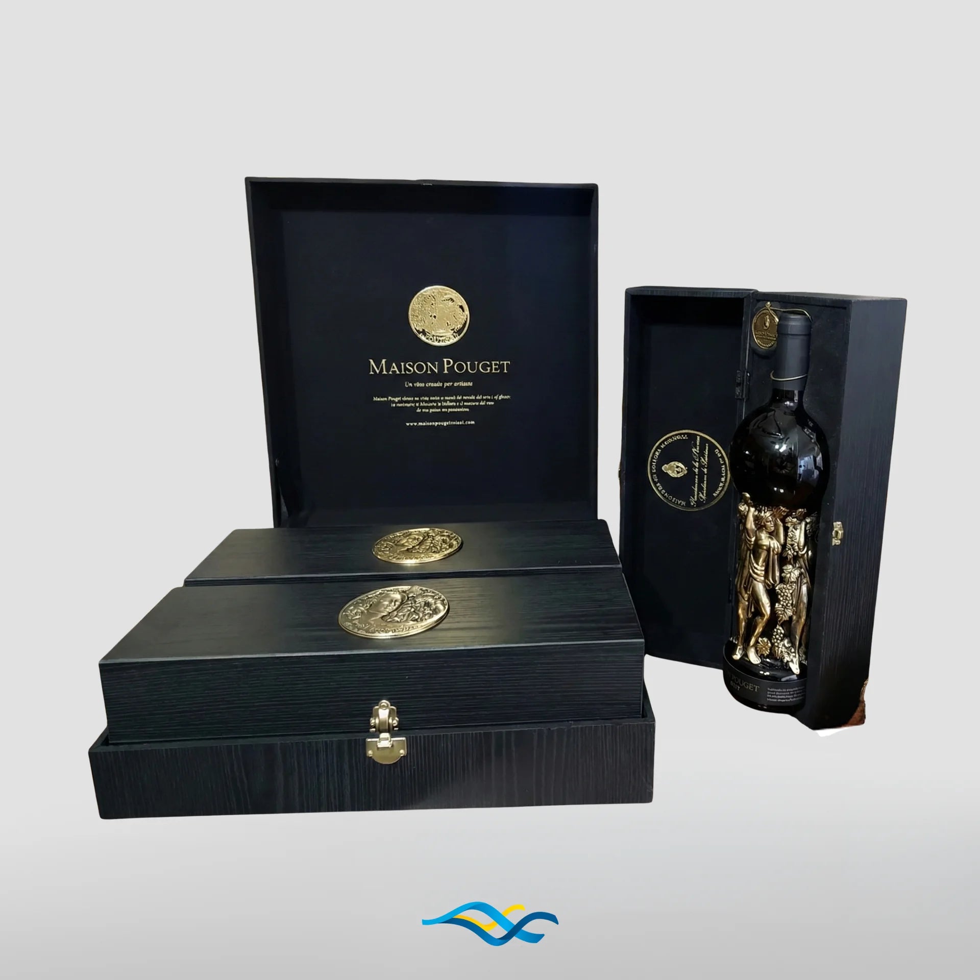 Maison Pouget Corte Oro Malbec 2019 – Luxury Gift Set (3 Bottles)