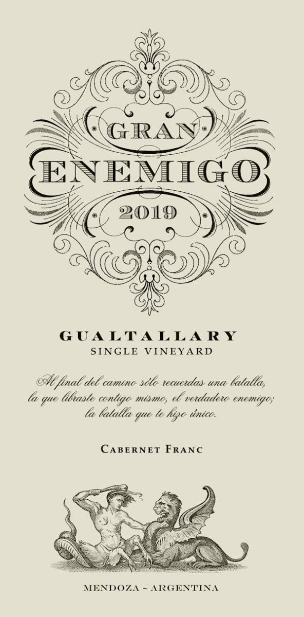 El Gran Enemigo Cabernet Franc Gualtallary 2019 - Argewine